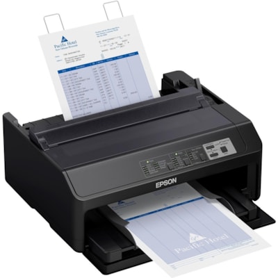 Epson LQ-590II 24-pin Dot Matrix Printer - Monochrome - Energy Star - 584 cps Mono - 8.50" (215.90 mm) Width x 11" (279.40 mm) Length - USB - Parallel  