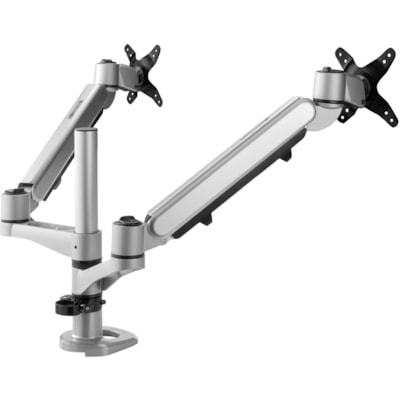 ViewSonic Spring-Loaded Dual Monitor Mounting Arm for Two Monitors up to 27" Each - 2 Display(s) Supported - 27" Screen Support - 30.86 lb (13997.86 g) Load Capacity - 75 x 75, 100 x 100 - VESA Mount Compatible onitor Mounting Arm  Full adju stability provides f