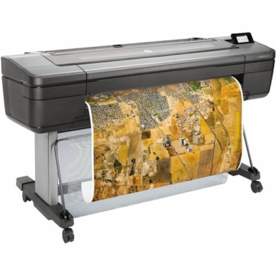 HP DesignJet HD Pro Z6 PostScript Imprimante grand format à jet d'encre - 44 po (1117,60 mm) Largeur d'impression - Couleur - 6 Couleur(s) - 866 pi²/h (80,45 m²/h) Vitesse de couleur - 2400 x 1200 dpi - USB - Ethernet - Papier, Papier en rouleau, Massicot - Position au sol support&eac  PLOT 