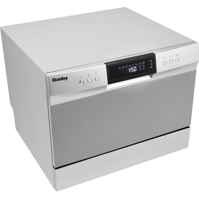 Danby 6 Place Setting Dishwasher - Countertop - 6 Place Settings - 11.73 L Capacity - 8 Programmes - 54 dB - Silver, Black  