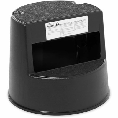 Tabouret Rubbermaid Commercial - 2 Marche - 350 lb (158757,33 g) Capacité de Charge - 16 po (406,40 mm) x 13,50 po (342,90 mm) - Noir PLASTIQUE ROBUSTE ROULETTES ET BAGUE ANTIDÉRAPANTE