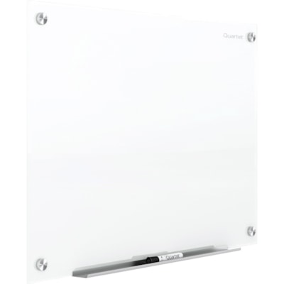 Quartet Magnetic Glass Dry-Erase Board - 36" (914.40 mm) Width x 24" (609.60 mm) Height - Brilliance White Tempered Glass Surface - Rectangle - Horizontal/Vertical - Magnetic - 1 Each WHITE DRY-ERASE BOARD 