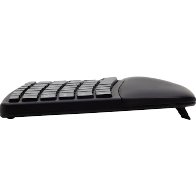 Kensington Pro Fit Ergo Wireless Keyboard-Black - Wireless Connectivity - Bluetooth/RF - 2.40 GHz - USB Interface - Black  WRLS 