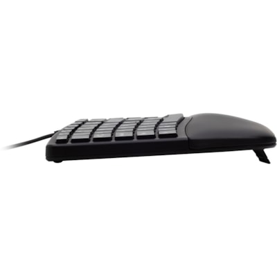 Kensington Pro Fit Ergo Wired Keyboard - Cable Connectivity - USB Type A Interface - Windows, ChromeOS, Mac OS - Black  ACCS 