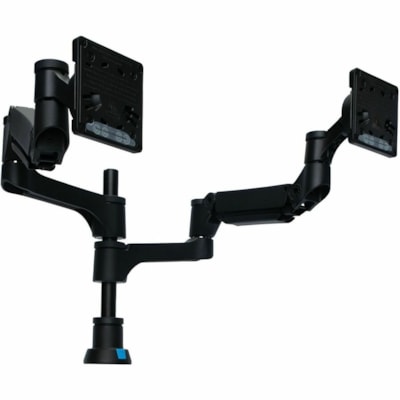 R-Go Caparo 4 Mounting Arm for Monitor - Black - Height Adjustable - 2 Display(s) Supported - 17" to 32" Screen Support - 19.84 lb (9000 g) Load Capacity - 75 x 75, 100 x 100 - VESA Mount Compatible - Aluminum  arm mount fitting screens up to 26 and 6-20lbs ea
