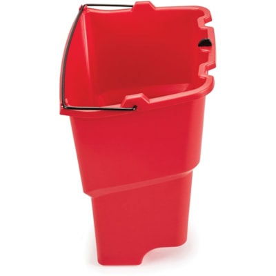 Rubbermaid Commercial WaveBrake 18 QT Dirty Water Bucket - 17.03 L - 14" (355.60 mm) x 9.75" (247.65 mm) - Plastic - Red - 1 Each RED  18QT 