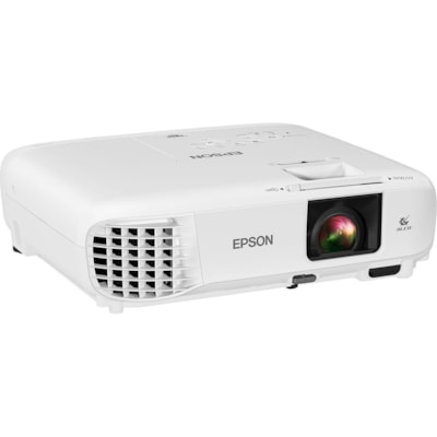 Epson - Projecteur LCD PowerLite E20 - 4:3 - Installation au plafond - Blanc - 1024 x 768 - Avant, Plafond, Arrière - 6000 Heure Mode Normal - 12000 Heure Mode Économie - XGA - 15,000:1 - 3400 lm - HDMI - USB - Salle de classe  