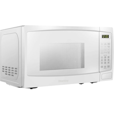 Danby 1.1 cuft White Microwave - 31.15 L Capacity - Microwave - 10 Power Levels - 1 kW Microwave Power - 12.40" (314.96 mm) Turntable - 120 V AC - 15 A Fuse - Countertop - White 1000 WATTS 10 POWER LEVELS 6 CONVENIENT AUTO COOK OPTIONS