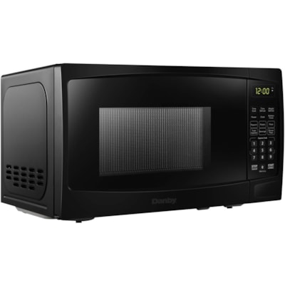 Danby 0.7 cuft Black Microwave - 19.82 L Capacity - Microwave - 10 Power Levels - 700 W Microwave Power - 10" (254 mm) Turntable - 120 V AC - 15 A Fuse - Countertop - Black 700 WATTS 10 POWER LEVELS 6 CONVENIENT AUTO COOK OPTIONS