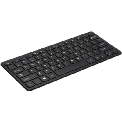 Adesso Bluetooth Wireless SlimTouch Mini Keyboard - Wireless Connectivity - Bluetooth - 30 ft (9144 mm) - USB Interface - 78 Key(s) - English (US) - QWERTY Layout - iPad - Windows - Scissors Keyswitch - AAA Battery Size Supported - Black  Wireless Mini Keyboard  Low P rofile Scissors Swit