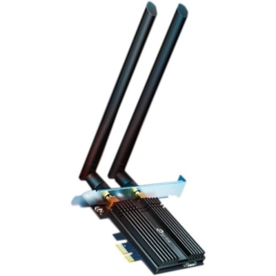 TP-Link TX50E IEEE 802.11ax Bluetooth 5.0 Dual Band Wi-Fi/Bluetooth Combo Adapter for Bluetooth Headset, Desktop Computer - PCI Express - 2.93 Gbit/s - 2.40 GHz ISM - 5 GHz UNII - Plug-in Card  WRLS 