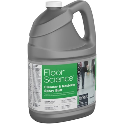 Diversey Floor Science Cleaner Spray Buff - Ready-To-Use - 3.79 L - Characteristic Scent - Durable - Straw - 1 Each  