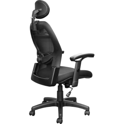 Horizon Activ A43 Management Chair - Black Molded Foam, Fabric Seat - Black Fabric Back - Black Frame - Mid Back - 5-star Base - Armrest - 1 Each W/LUMBAR SUPPORT LOCK OUT W/TENSION SUPPORT