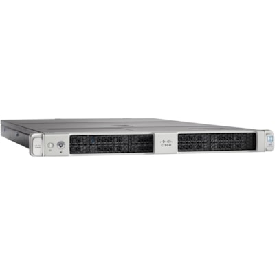Cisco C220 M5 1U Rack Server - 2 Xeon Silver 4210R 2.40 GHz - 192 GB RAM - 12Gb/s SAS Controller - Intel C621 Chip - 2 Processor Support - 3 TB RAM Support - DDR4 SDRAM - G200e Up to 16 MB Graphic Card - 25 Gigabit Ethernet - 10 x SFF Bay(s) - Hot Swappable Bays  BLAD 