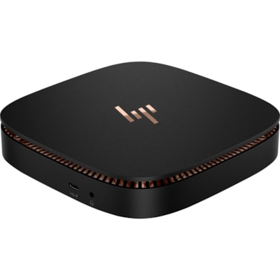 HP Elite Slice G2 Desktop Computer - Intel Core i7 7th Gen i7-7700T - vPro Technology - 16 GB - 128 GB SSD - Ultra Small - Sparkle Black - Windows 10 Pro - Intel HD Graphics 630 - 90 W  