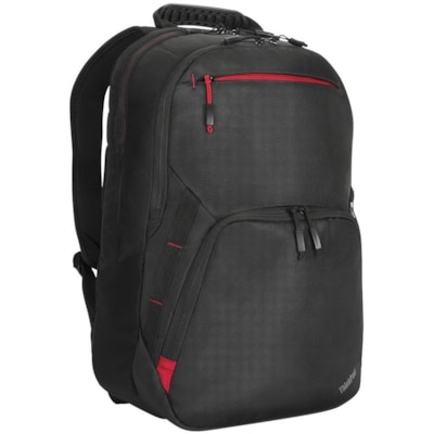 Lenovo Essential Plus Carrying Case Rugged (Backpack) for 15.6" Notebook - Black - Weather Resistant, Wear Resistant - Ballistic Nylon, Polyethylene Terephthalate (PET), Polyester Body - Hand Grip, Shoulder Strap, Handle, Carrying Strap  CASE 