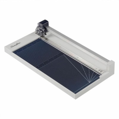 Swingline Classiccut Rotary Cutter - 10 Sheet Cutting Capacity - Stainless Steel Blade - 12" (304.80 mm) Cutting Length - Heavy Duty, Alignment Grid, Dual Scale Ruler - 1 Each BYPASS 10 TRIMMER  12" 10-SHEET; CONCEALED BLADE