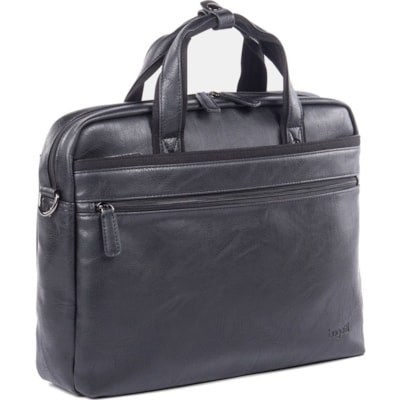 bugatti Valentino Carrying Case (Briefcase) for 15.6" (396.24 mm) - Black - Synthetic Leather Body - Handle, Shoulder Strap - 13.50" (342.90 mm) Height x 16.25" (412.75 mm) Width x 4" (101.60 mm) Depth 10" TABLET SECTION. BLACK HIDDEN TROLLEY PASS-THROUGH