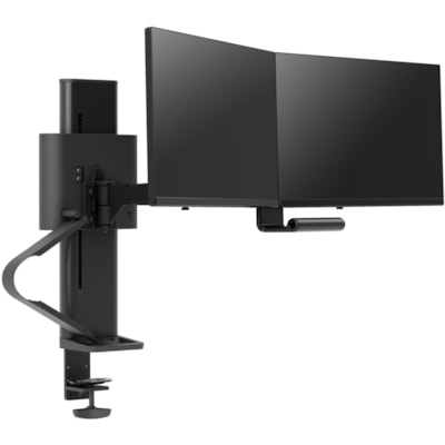 Ergotron TRACE Desk Mount for Monitor, LCD Display - Matte Black - 2 Display(s) Supported - 27" Screen Support - 21.61 lb (9800 g) Load Capacity - 75 x 75, 100 x 100 UNT  MATTE BLACK 