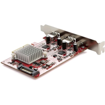 StarTech.com 4-Port USB PCIe Card, 10Gbps USB PCI Express Expansion Card with 2 Controllers, 2x USB-C & 2x USB-A ports (USB 3.2 Gen 2) - 4 Port USB PCIe Card (USB 3.1 Gen 2) - 2x ASM3142 controllers up to 20Gbps total - PCI Express expansion card; 10Gbps 2x USB-A/2x USB-C - Multiple INs - For USB/US Gen 2) - 2x ASM3142 controller s up to 20Gbps total