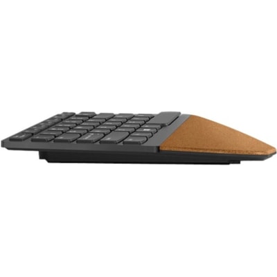 Lenovo Go Wireless Split Keyboard - US English - Wireless Connectivity - 2.40 GHz - English (US) - PC - Scissors Keyswitch - AA Battery Size Supported - Storm Gray ard - US English 