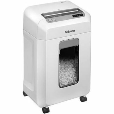 Fellowes Microshred 12Ms Micro-Cut Shredder - Continuous Shredder - Micro Cut - 12 Per Pass - for shredding Paper Clip, Paper, Junk Mail, Credit Card - 0.2" (3.96 mm) x 0.5" (12.70 mm) Shred Size - P-4 - 1.80 in/s (45.72 mm/s) - 8.7" (220.98 mm) Throat - 30 Minute Run Time - 10 Minute Cool Down Time P4. 8 75" THROAT. 6 GAL 30MIN ON/10MIN OFF.3240' T/PUT