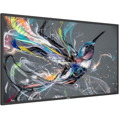 Philips Signage Solutions Q-Line Display - 49.50" (1257.30 mm) LCD - Vertical Alignment (VA) - 10x15 Video Wall - 18 Hours/7 Days Operation - 3840 x 2160 - Direct LED - 400 cd/m² - 2160p - HDMI - USB - DVI - SerialEthernet DSCAPE PORTRAIT DISPLAY 4K ULT RA HD RESOLUTION 400