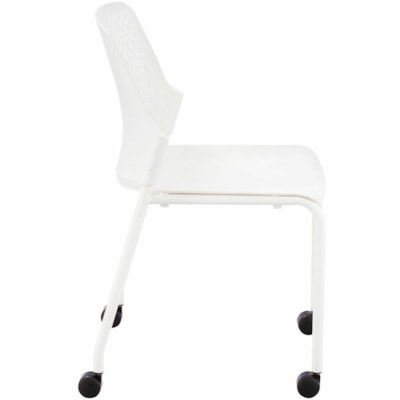 Safco - Chaise 4314WH - Seat Color Blanc - Polypropylène Seat Material - Back Color Blanc - Polypropylène, Plastique Back Material - Frame Color Blanc - Acier Frame Material - Dossier mi-dos - Quatre pieds Base - Polypropylène, Acier - 4 WHITE 