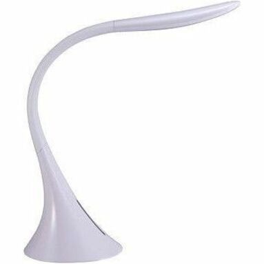 Bostitch Table Lamp - LED Bulb - Flicker-free, Flexible Neck, Adjustable Brightness, Touch Sensitive Control Panel, Color Temperature Setting, USB Powered, Dimmable - 400 lm Lumens - Silicone - Desk Mountable, Table Top - White - for Desk, Crafting, Studying, Tablet, Smart Watch 3 ADJUSTABLE COLOR MODES WHITE FINISH  W/USB PORT
