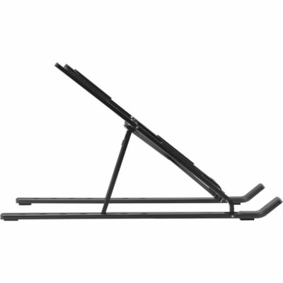 Kensington Collapsible Aluminum Laptop Riser - Up to 16" (406.40 mm) Screen Support - 11.02 lb (5000 g) Load Capacity - Desktop - Aluminum, Silicone, Steel - Black OP RISER 