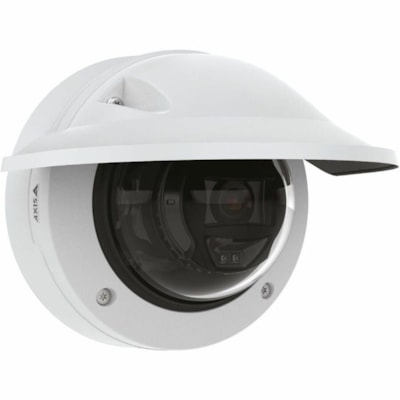 AXIS P3265-LVE-3 2 Megapixel Outdoor Full HD Network Camera - Color - Dome - White  - 130 ft (39.62 m) Infrared Night Vision - H.264B (MPEG-4 Part 10/AVC), H.264M (MPEG-4 Part 10/AVC), H.264H (MPEG-4 Part 10/AVC), H.265 (MPEG-H Part 2/HEVC), Motion JPEG, Zipstream, H.265, H.264 - 1920 x 1080 - 3.4 m  PERP 