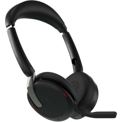 Jabra Evolve2 65 Flex Headset - Stereo - Wireless - Bluetooth - 98.4 ft (30 m) - 20 Hz to 20 kHz - On-ear - Binaural - Supra-aural - MEMS Technology, Noise Cancelling Microphone - Noise Canceling  