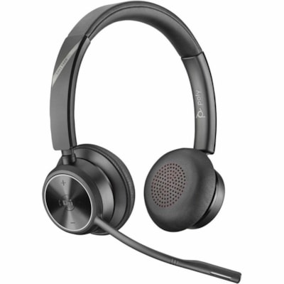 Poly Savi 7300 UC 7320 Headset - Microsoft Teams Certification - Stereo - Wireless - Bluetooth/DECT - 449.5 ft (137 m) - 20 Hz to 20 kHz - On-ear, Over-the-head - Binaural - Supra-aural - Noise Cancelling Microphone - Noise Canceling - Black  WRLS 
