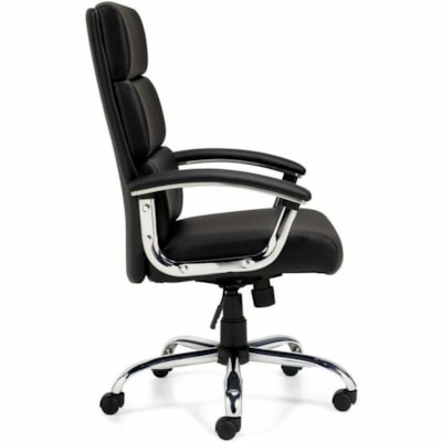 Offices To Go Ashton | High Back Tilter - Black Luxhide, Bonded Leather Seat - Black Luxhide, Bonded Leather Back - High Back - 5-star Base - Black - Armrest HIGH BACK LUXHIDE BONDED LEATHER