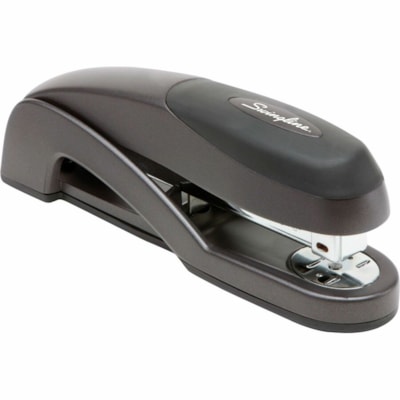 Trodat Optima Desk Stapler - Staples Upto 25 Sheet of 20lb Paper - Holds Upto 210 Staple - Full Strip - Staple Size: 1/4" (6.35 mm) - 1 Each - Graphite Black - Metal FULL-STRIP BLK STPL 25 SHT CAP OF PAPER GEL COMFORT GRIP