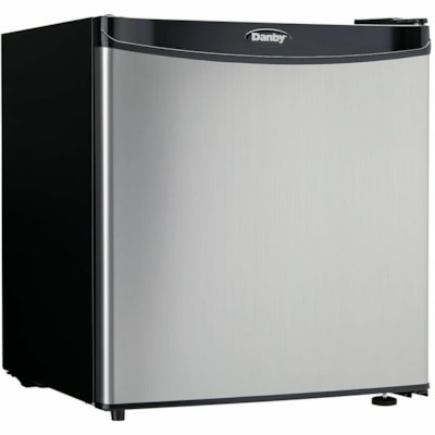 Danby - 1,6 cu. pi. Réfrigérateur compact en noir - 45,31 L - Décongélation automatique - Réversible - 45,31 L Capacité nette totale - 245 kWh par An - Acier inoxydable - 42 dB Bruit 45.40L COMPACT ALL REFRIGERTOR CONFORME ENERGY STAR