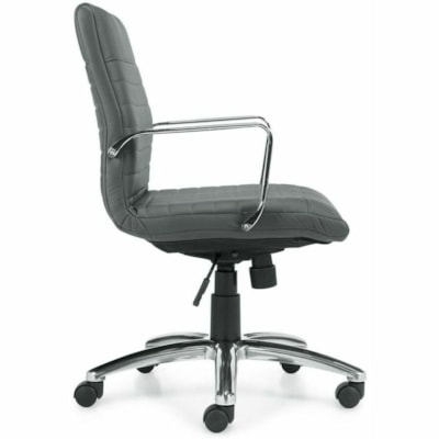 Offices To Go Chair - Black Back GREY LUXHIDE 