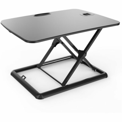 TygerClaw TYDS13027BLK Height Adjustable Standing Desk - Desk - Aluminum, Polyester - Black - For Workstation, Monitor, Notebook - Sit-stand, Locking Mechanism, Durable, Lightweight anding Desk 