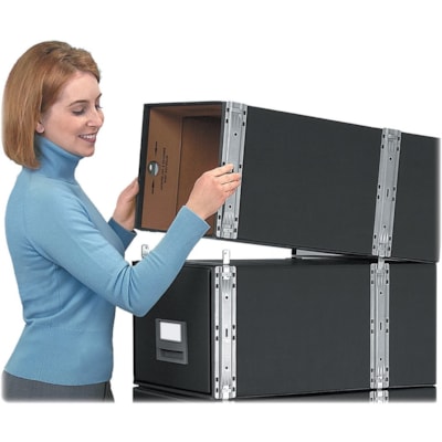 Staxonsteel® - Letter - Internal Dimensions: 12" (304.80 mm) Width x 24" (609.60 mm) Depth x 10.50" (266.70 mm) Height - External Dimensions: 14" (355.60 mm) Width x 25.5" (647.70 mm) Depth x 11.1" (282.70 mm) Height - Media Size Supported: Letter - Interlocking Closure - Heavy Duty - Stackable  12-1/4WX10-1/2HX24 STAX-ON- STEEL FRAME SELF STACKING WIRE