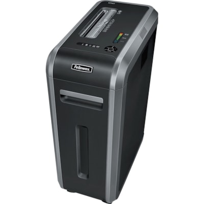 Fellowes Powershred® 125Ci 100% Jam Proof Cross-Cut Shredder - Continuous Shredder - Cross Cut - 20 Per Pass - for shredding Staples, Credit Card, CD, DVD, Paper Clip, Junk Mail, Paper - 0.2" (3.96 mm) x 1.5" (38.10 mm) Shred Size - P-4 - 3.20 in/s (81.28 mm/s) - 9" (228.60 mm) Throat - 53 L Was JAM PROOF 18 SHTS CROSS CUT SHRED SIZE 4MM X 38MM 14 GAL