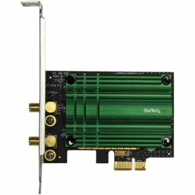 StarTech.com PCI Express AC1200 Dual Band Wireless-AC Network Adapter - PCIe 802.11ac WiFi Card - Add high speed 802.11ac WiFi connectivity to a desktop PC through a PCI Express slot with dual band 2.4 / 5GHz frequencies and up to 867Mbps - PCI Express AC1200 Dual Band Wireless-AC Network Adapter -  onnectivity to a desktop PC th rough a PCI Express