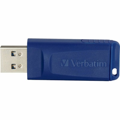 Verbatim 64GB USB Flash Drive - Blue - 64 GB - USB 2.0 Type A - Blue - 5 Year Warranty - 1 Each  USB FLASH DRIVE BUILT-IN MICROBAN