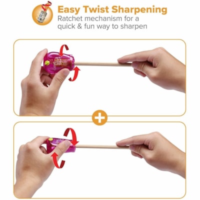 Bostitch - Taille-crayon Twist-N-Sharp - Handheld - Variées - 1 chaque TAILLE-CRAYON MANUEL AJUSTABLE COULEURS ASSORTIES