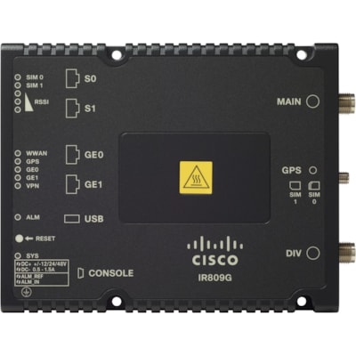 Cisco 809 Cellular Wireless Integrated Services Router - 4G - LTE 700 - LTE, EVDO - 12.50 MB/s Wireless Speed - 2 x Network Port - 2 x Broadband Port - USB - Gigabit Ethernet - VPN Supported - Panel-mountable, Door Mount  PERP 