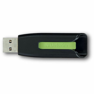 Microban 32GB Store 'n' Go® V3 USB 3.2 Gen 1 Flash Drive - 2pk - Blue, Green - 32 GB - USB 3.2 (Gen 1) - Blue, Green - Lifetime Warranty - 2 / Pack  BLUE  GREEN RETRACTABLE DESIGN