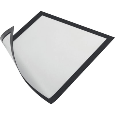 DURABLE DURAFRAME Magnetic Frame - 5.50" (139.70 mm) Holding Width x 8.50" (215.90 mm) Holding Height - Magnetic, Anti-glare, Four Sided, Sturdy - Plastic - Black - 2 / Pack HALF LETTER  BLACK  2 PACK 
