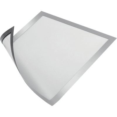 DURABLE - Porte-panneau Duraframe - Holding Width 5,50 po (139,70 mm) x Holding Height 8,50 po (215,90 mm) - Magnétique, Résistant aux rayures, Robuste - Plastique - Argenté - 2 / emballage MAGNÉTIQUES DEMI-LETTRE ARGENT PAQUET DE 2