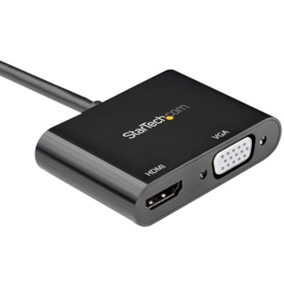 StarTech.com DisplayPort to HDMI VGA Adapter - DP 1.2 HBR2 to HDMI 2.0 4K 60Hz or VGA Monitor Converter - Digital Video Display Adapter - 2-in-1 DisplayPort 1.2 (HBR2) to HDMI 2.0 4K 60Hz UHD HDR or VGA 1080p monitor adapter | HDMI: 7.1 audio/HDCP 2.2/1.4 - Active DP multiport video converter works  RADAP 