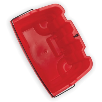 Rubbermaid Commercial WaveBrake 18 QT Dirty Water Bucket - 17.03 L - 14" (355.60 mm) x 9.75" (247.65 mm) - Plastic - Red - 1 Each RED  18QT 