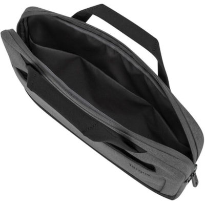 Targus Cypress EcoSmart TBS92502GL Carrying Case (Slipcase) for 14" to 15.6" Notebook - Gray - Woven Fabric, Plastic Body - Shoulder Strap, Trolley Strap, Handle - 13.78" (350 mm) Height x 16.54" (420 mm) Width x 1.77" (45 mm) Depth - Light Grey 